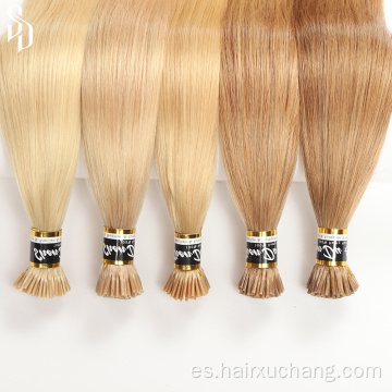 Punte a las extensiones de cabello al por mayor hueso recto, virgen cruda, cutícula, alineada, extensiones de cabello remy humano, extensiones de cabello humano